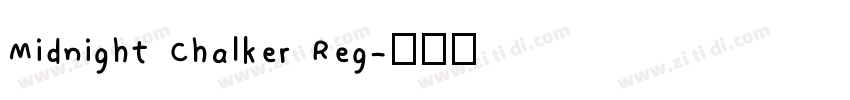 Midnight Chalker Reg字体转换